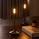 Cordless table lamp with elegant candle-inspired design